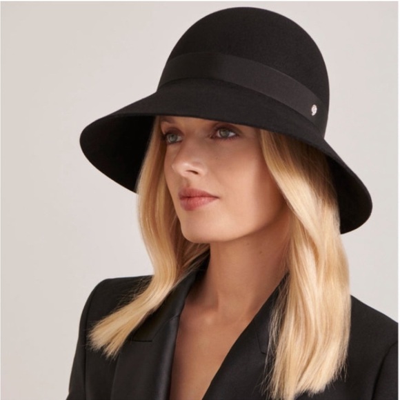 Helen Kaminski brown rabbit fur felt hat womens OS fedora main image 3